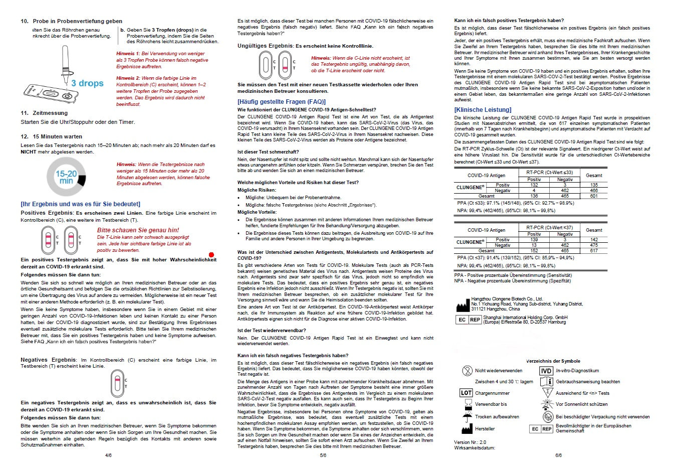 Clungene® Covid-19 Corona Schnelltest für Laien (Selbsttest) - Einzeln verpackt - Schnelltest-lieferant.de