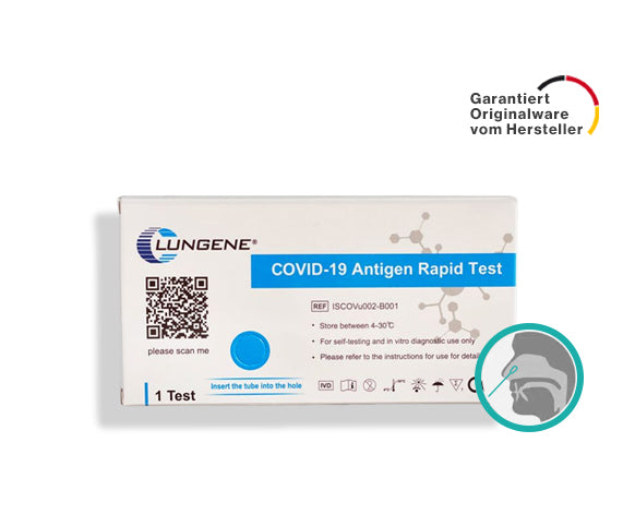 Clungene® Covid-19 Corona Schnelltest für Laien (Selbsttest) - Einzeln verpackt - Schnelltest-lieferant.de
