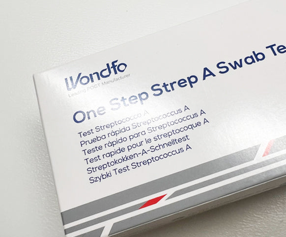 Wondfo® Streptokokken Strep A / Scharlach Schnelltest für Laien (Selbsttest) - Einzeln verpackt - Schnelltest-lieferant.de