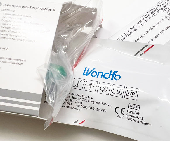 Wondfo® Streptokokken Strep A / Scharlach Schnelltest für Laien (Selbsttest) - Einzeln verpackt - Schnelltest-lieferant.de